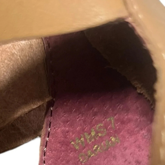 Report strappy bootie open toe sandal heel size 7 good condition nude - Picture 6 of 6